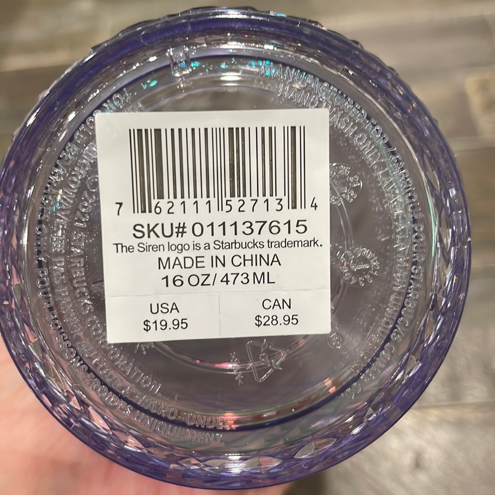 Starbucks 2022 Iridescent Unicorn Jeweled Grande Holiday Tumbler - Picture 3 of 4